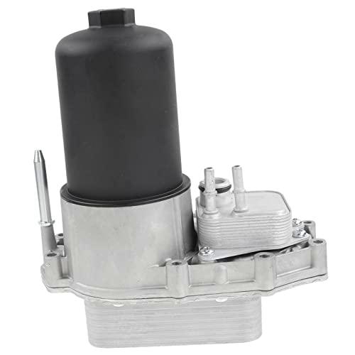 Frankberg Enfriador de aceite de motor compatible con C5 III C6 S-Type XF XJ Discovery III/IV R-a-n-g-e R-o-v-e-r Sport 407 607 2.7L Diesel 2004 actualmente LR009570