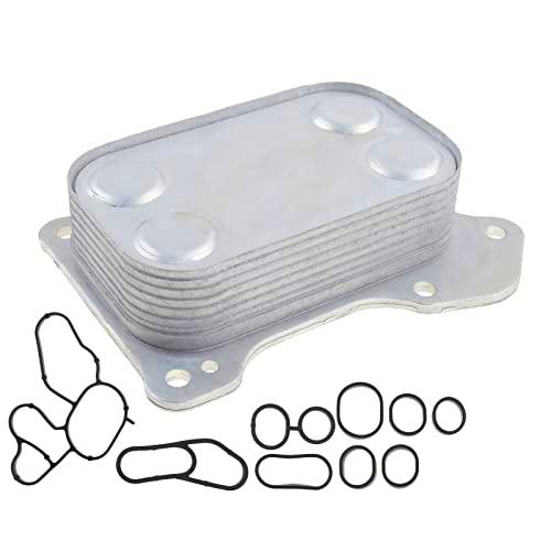 Frankberg Enfriador de aceite de motor compatible con Mito 955 Doblo 119 Grande Punto 199 Astra H A04 Corsa D S07 1.3L-1.6L 2005 hasta hoy 55183548