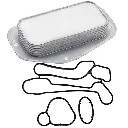 Frankberg Enfriador de aceite de motor compatible con Orlando Croma Astra H Corsa D Insignia Vectra C Zafira B 9-5 1.4L-1.8L 2005-2019 55355603