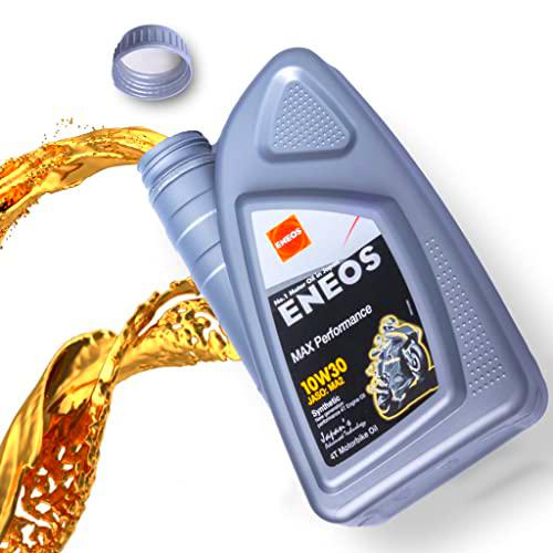 ENEOS Aceite de motor de plástico 4T EnEOS Max Performance 10 W30 1 litro (aceite de motor 4T)/aceite sintético 4T EnEOS Max Performance 10 W30 1 Litre (Engine Oil 4T)