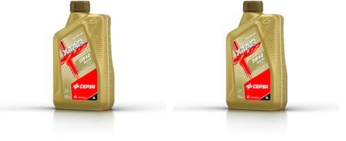 Cepsa XTAR 5W40 505.01 1L - Lubricante sintético para vehículos Gasolina y diésel (Paquete de 2)