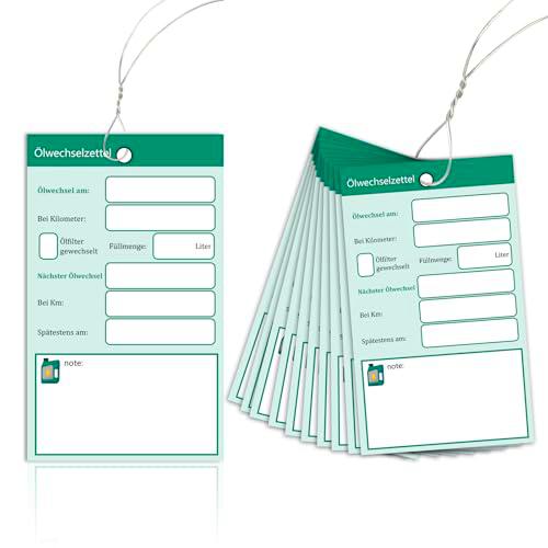 10 etiquetas para cambio de aceite, etiquetas de cambio de aceite