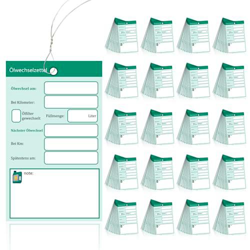 200 etiquetas para cambio de aceite, etiquetas de cambio de aceite