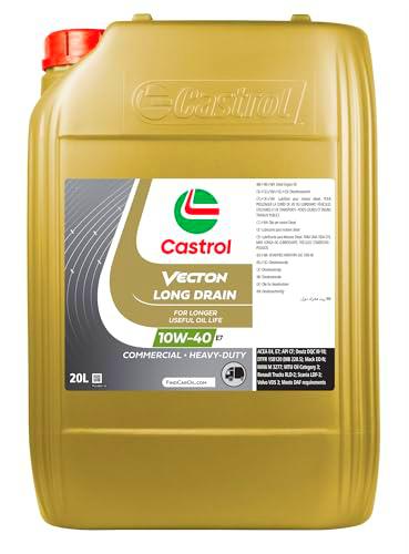 Castrol Aceite para coche Vecton Long Drain 10W40 E7, 20 L