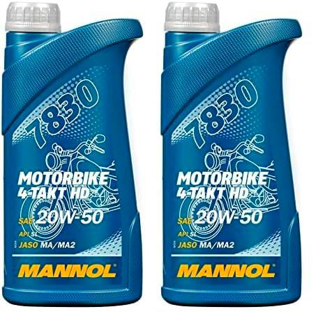 MANNOL 7830 Motor Bike de 4 del HD API SL, 1 L (Paquete de 2)
