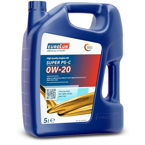 EUROLUB Super PS-C 0W-20-5 L, color negro