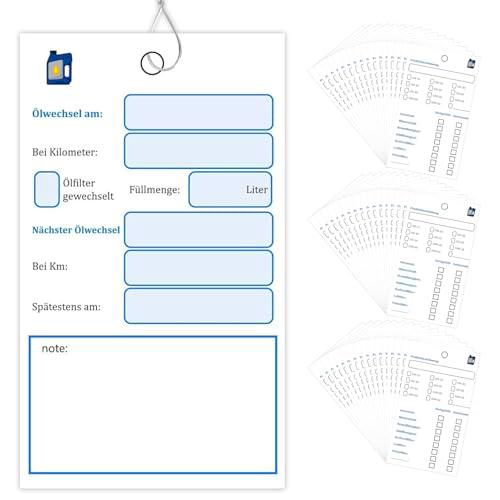 agctrler Remolque de cambio de aceite para remolques de aceite con alambre hoja de cambio de aceite colgante de servicio de aceite colgante de cambio de aceite signos de inspección etiqueta de