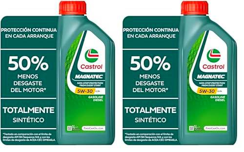 Castrol MAGNATEC 5W-30 A3/B4 Aceite de Motor 1L (Paquete de 2)