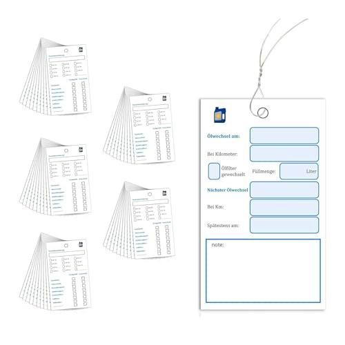 GUTERTOP 50 hojas de cambio de aceite, con alambre