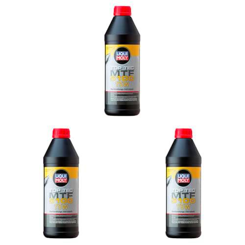 LIQUI MOLY Top Tec MTF 5100 75W | 1 L | Aceite de engranajes | Aceite hidráulico | 20842 (Paquete de 3)
