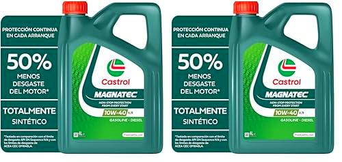 Castrol MAGNATEC 10W-40 A/B Aceite de Motor 4L (Paquete de 2)