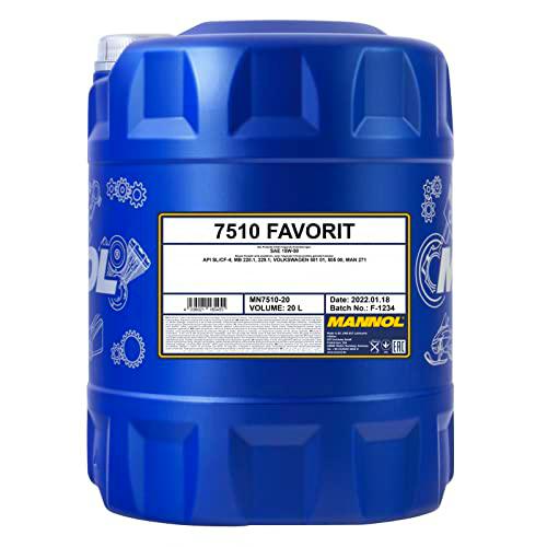 MANNOL Favorit 15 W50 API SL/CF/CF - Aceite de Motor