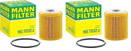 MANN-FILTER HU 7032 z Filtro de aceite - Set de filtro de aceite juego de juntas Para automóviles (Paquete de 2)