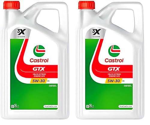 Castrol GTX 5W-30 C4 Aceite de Motor 5L, Versión actual (Paquete de 2)