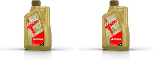 Cepsa XTAR 5W30 C2 DPF (1L) Lubricante sintético para vehículos Gasolina y diésel (Paquete de 2)