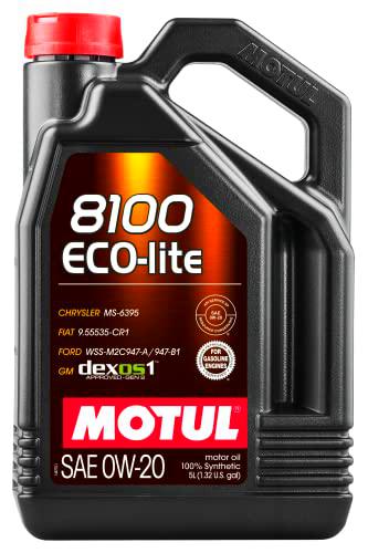 MOTUL Aceite de motor 0W-20 8100 Aceite para motor API SP-RC ECO-LITE 5L