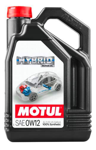 MOTUL Aceite de motor 0W-12 Aceite sintetico Aceite para motor HYBRID 4L