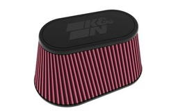 K&amp;N Filtro de Aire Universal Ovalado/Cónico 114mm brida