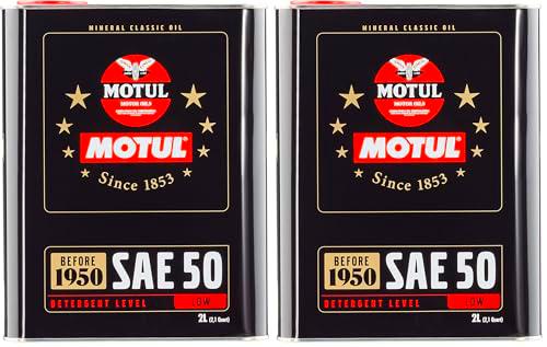 MOTUL SAE 50 (Classic) 2 litros (Paquete de 2)
