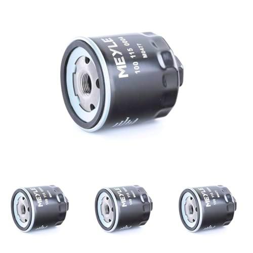 MEYLE Filtro de aceite motor Filtro enroscable 100 115 0004 (Paquete de 4)