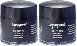 Japanparts FO-297S Filtro de aceite (Paquete de 2)