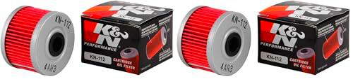 K&amp;N KN-112 Filro the Aceite Moto (Paquete de 2)
