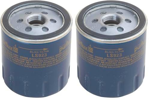 PURFLUX Filtro de aceite motor Filtro enroscable LS923 (Paquete de 2)