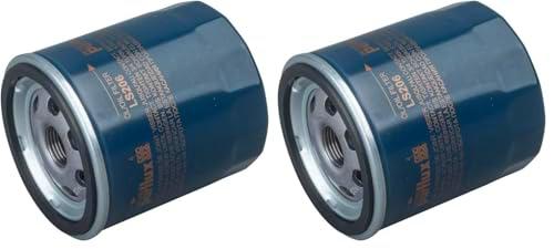 PURFLUX Filtro de aceite motor Filtro enroscable LS206 (Paquete de 2)