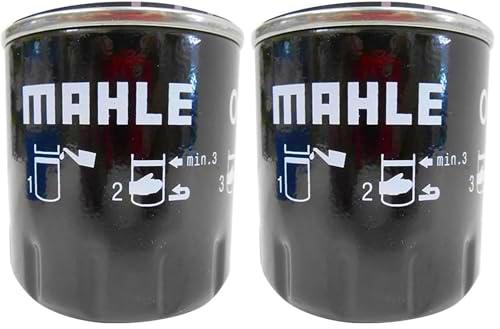 MAHLE Filtro de aceite motor Filtro enroscable OC 976 (Paquete de 2)