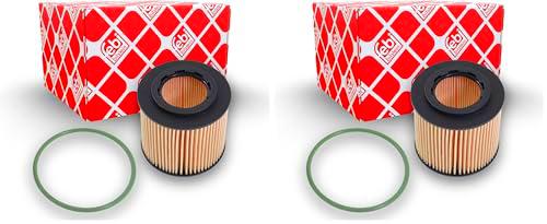 Febi bilstein 23468 Filtro de aceite (Paquete de 2)
