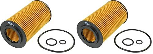 MEYLE Filtro de aceite motor Cartucho filtrante con junta 014 018 0012 (Paquete de 2)