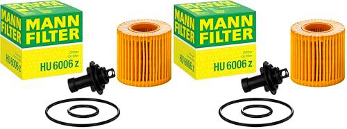 MANN-FILTER HU 6006 z Filtro de aceite - para Automóviles + Vehículos de transporte (Paquete de 2)