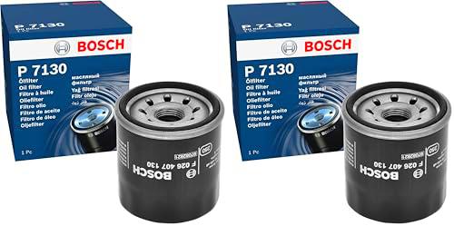 Bosch P7130 - Filtro de aceite para vehículos (Paquete de 2)