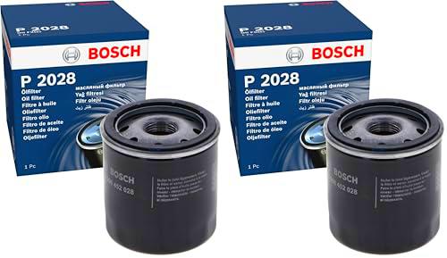 Bosch P2028 - Filtro de aceite para vehículos (Paquete de 2)