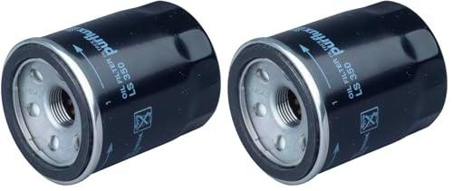 PURFLUX Filtro de aceite motor Filtro enroscable LS350 (Paquete de 2)
