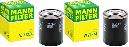MANN-FILTER W 712/4 Filtro de aceite - para Aplicaciones fuera de autopista (Paquete de 2)