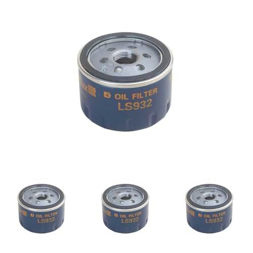 PURFLUX Filtro de aceite motor Filtro enroscable LS932 (Paquete de 4)