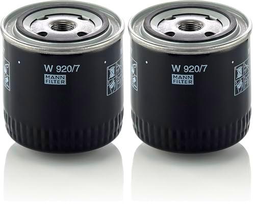 MANN-FILTER W 920/7 Filtro de aceite - para Camiones + Autobuses (Paquete de 2)