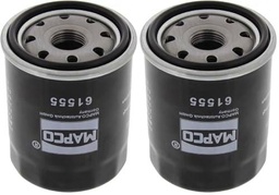 MAPCO Filtro de aceite motor Filtro enroscable 61555 (Paquete de 2)
