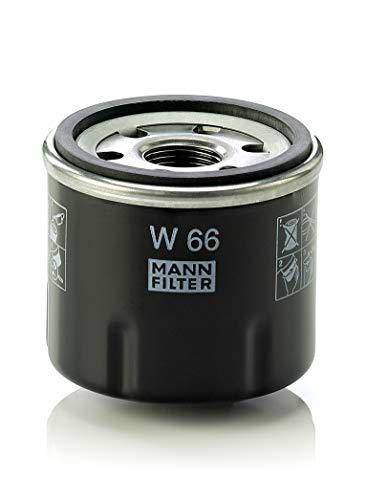 MANN-FILTER W 66 Original Filtro de Aceite, Para automóviles, negro