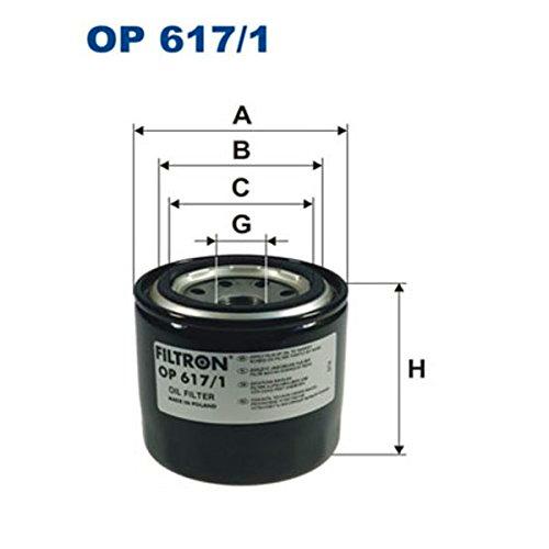 Filtron OP617/1 Bloque de Motor