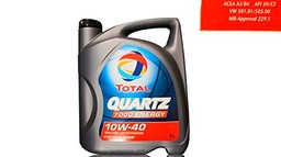 Total Quartz 7000 10W40 5 litros. Lubricante sintético desarrollado para Todo Tipo de Motores Gasolina o Diesel de vehículo Ligero en Todos los Tipos de conducción.