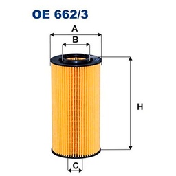 Filtron OE662/3 Bloque de Motor