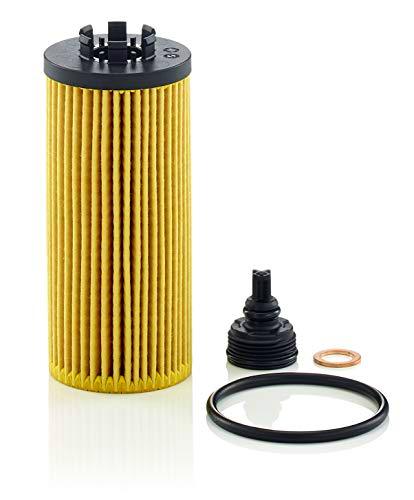 MANN-FILTER - Filtro de aceite HU 6012 Z Kit - Juego de filtros de aceite con junta/juego de juntas