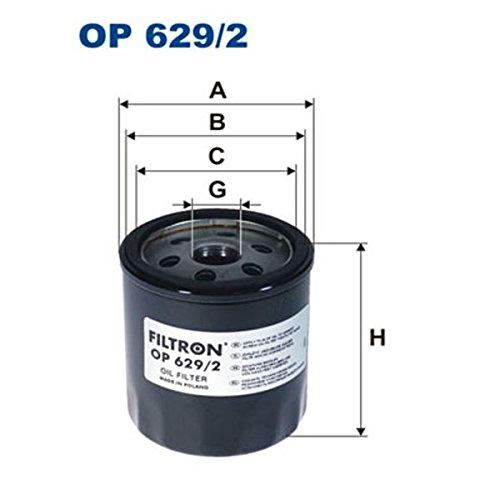 Filtron OP629/2 Bloque de Motor