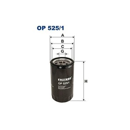 Filtron OP525/1 Bloque de Motor