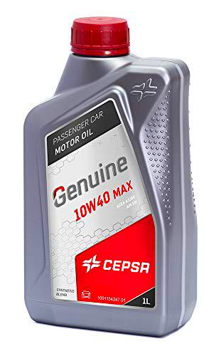 CEPSA 10W40 MAX 1L - Lubricante Semisintético para Vehículos Gasolina y Diésel