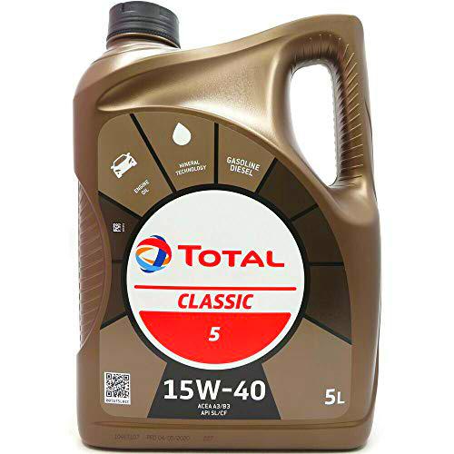 Total t156359 Classic 15W-40 Aceites de Motor para Coches, 5 litros