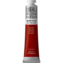 Winsor &amp; Newton Winton - Tubo De Pintura Al Óleo, 200 ml, Rojo Indio