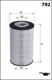 Mecafilter elh4456 Filtro de aceite